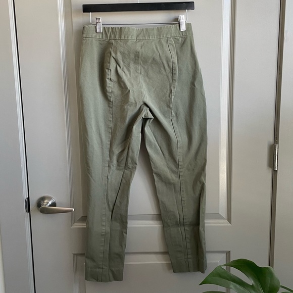 Everlane The Side Zip Stretch Work Pant in Surplus/Sage Green - Picture 2 of 6